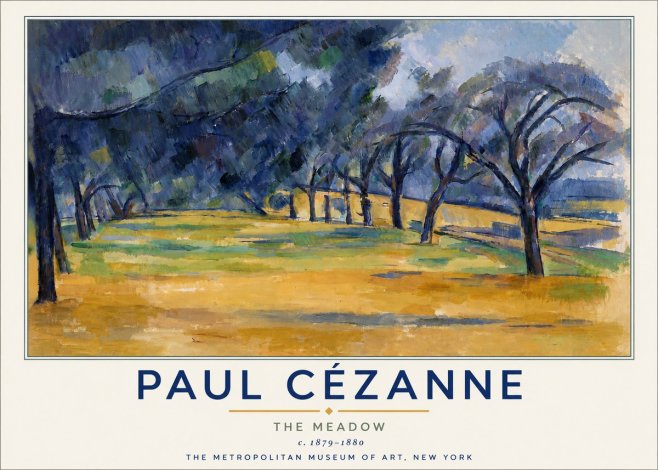 Paul Cézanne The Meadow No4 - Plakát