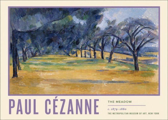 Paul Cézanne The Meadow No5 - Plakát