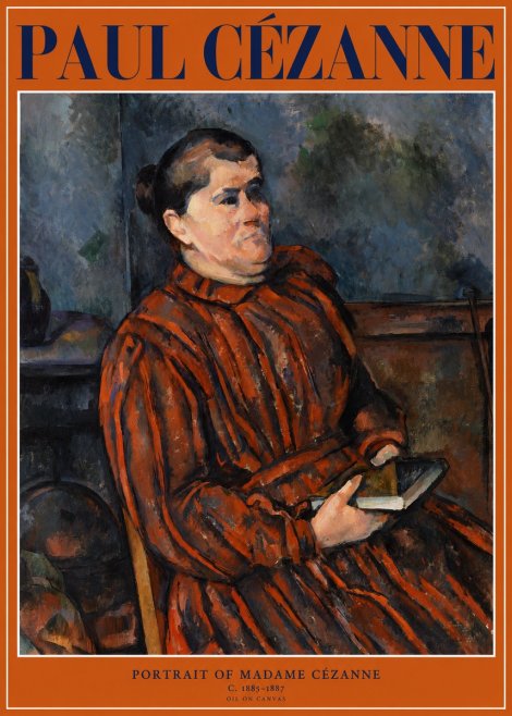 Paul Cézanne Portrait of Madame Cézanne I No1 - Plakát