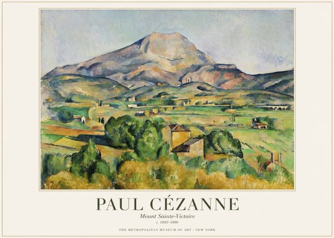 Paul Cézanne Mount Sainte-victoire No1 - Plakát