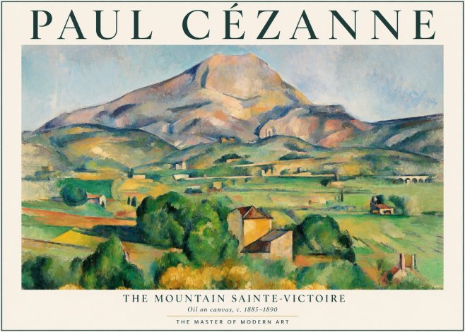 Paul Cézanne Mount Sainte-victoire No2 - Plakát