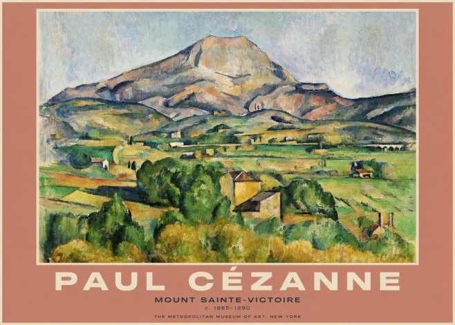 Paul Cézanne Mount Sainte-victoire No4 - Plakát