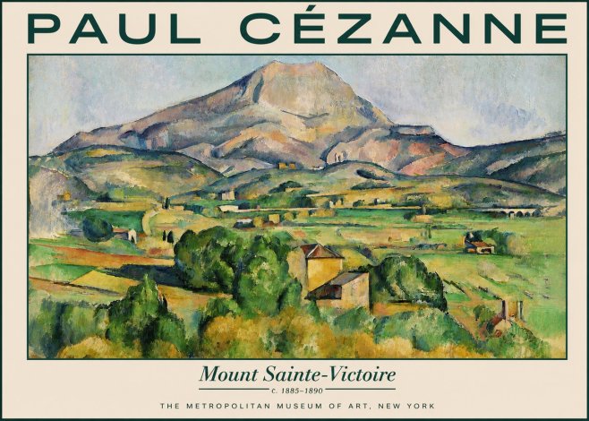 Paul Cézanne Mount Sainte-victoire No5 - Plakát