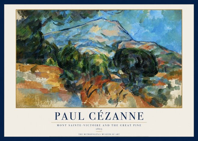 Paul Cézanne Mont Sainte-victoire and the Great Pine No1 - Plakát