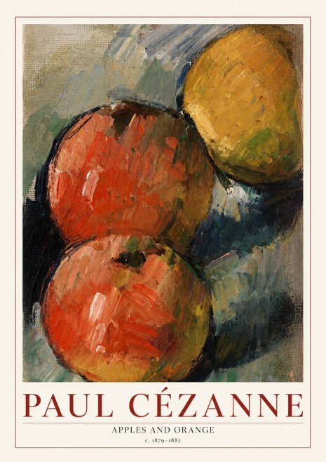 Paul Cézanne Apples and Orange No1 - Plakát