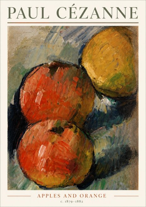 Paul Cézanne Apples and Orange No3 - Plakát