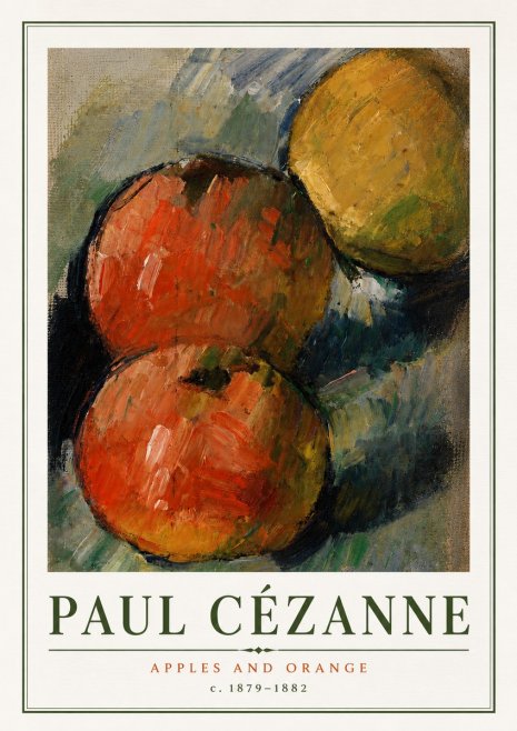 Paul Cézanne Apples and Orange No5 - Plakát