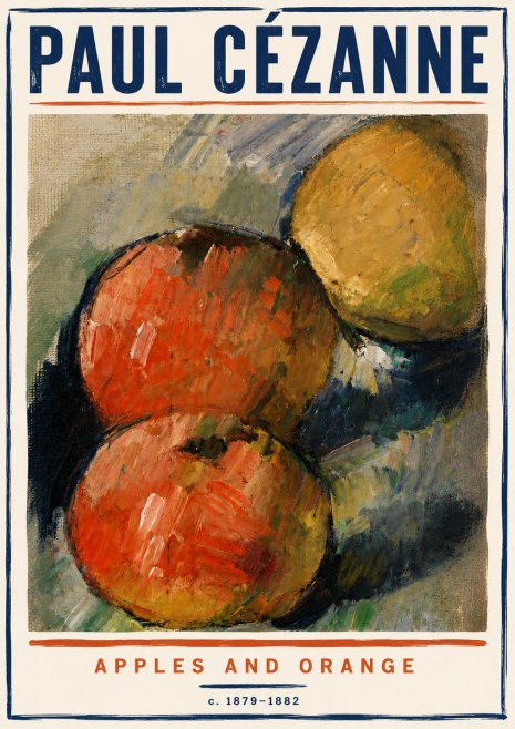 Paul Cézanne Apples and Orange No6 - Plakát