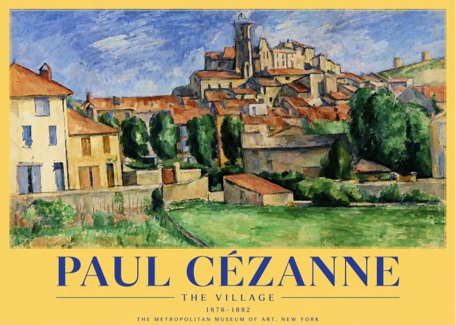 Paul Cézanne The Village I No3 - Plakát