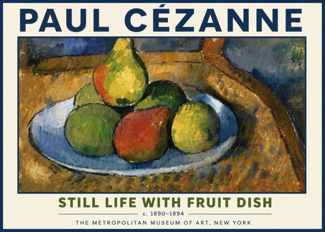Paul Cézanne Still Life with Fruit Dish No5 - Plakát