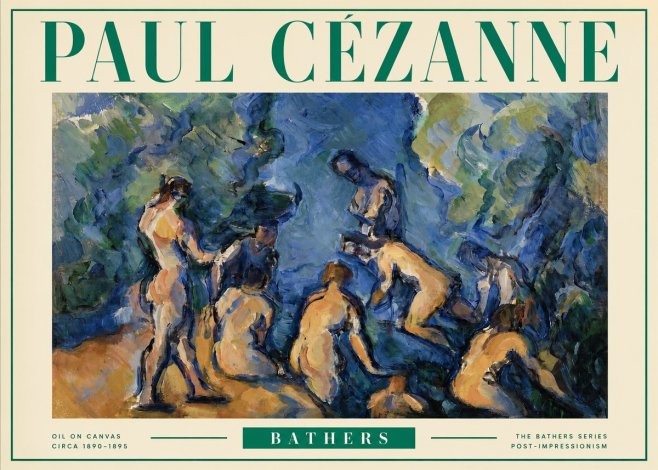 Paul Cézanne Bathers I No3 - Plakát