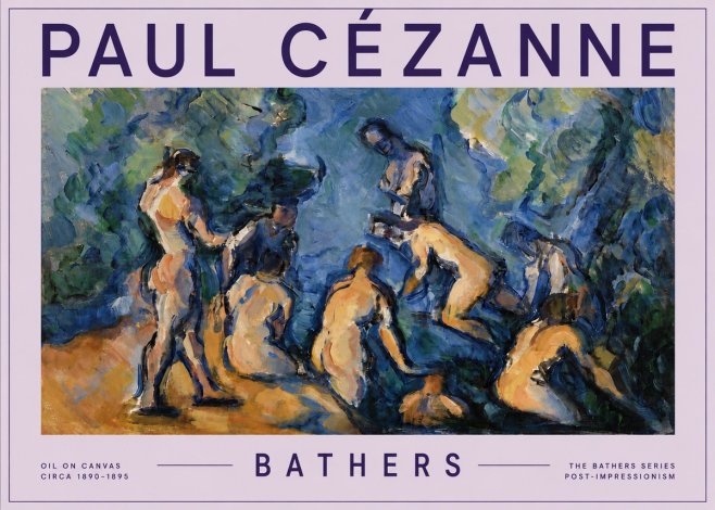 Paul Cézanne Bathers I No5 - Plakát