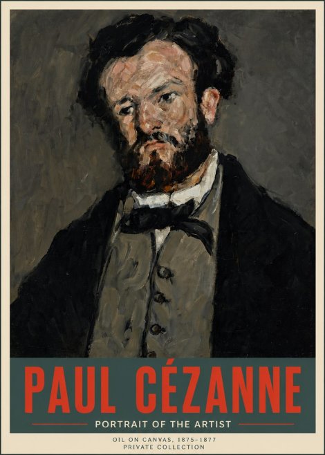 Paul Cézanne Portrait of the Artist I No5 - Plakát
