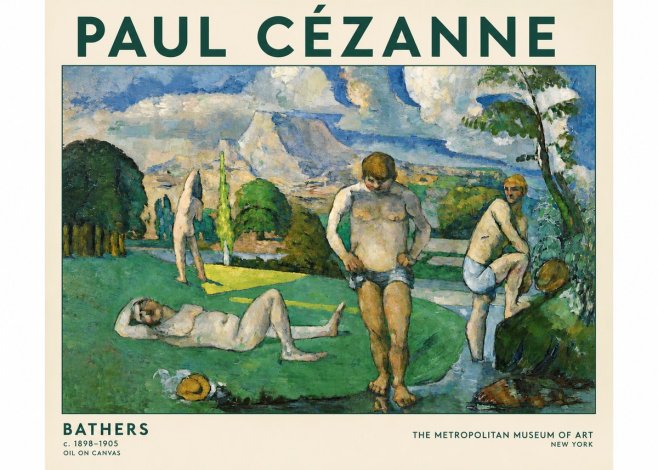 Paul Cézanne Bathers II No4 - Plakát