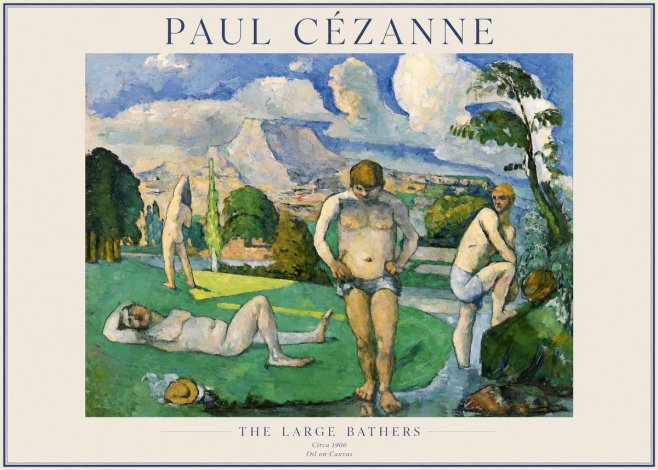 Paul Cézanne Bathers II No5 - Plakát
