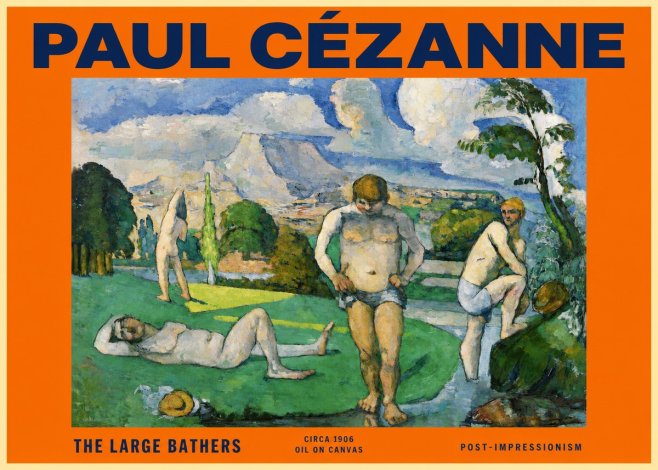 Paul Cézanne Bathers II No6 - Plakát