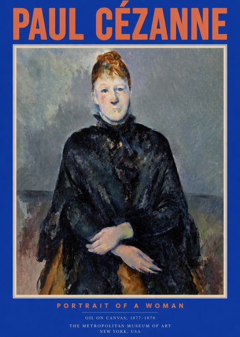 Paul Cézanne Portrait of a Woman I No2 - Plakát