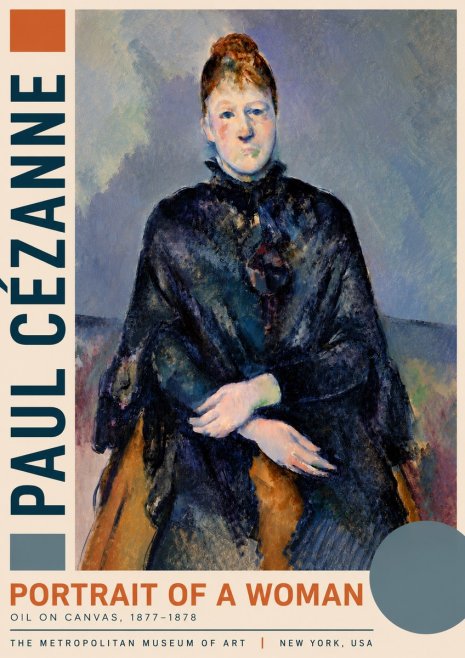 Paul Cézanne Portrait of a Woman I No3 - Plakát