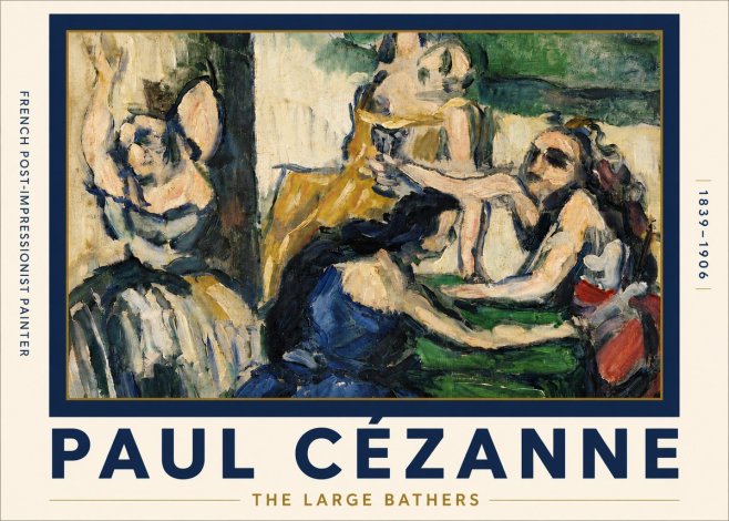 Paul Cézanne The Large Bathers II No5 - Plakát