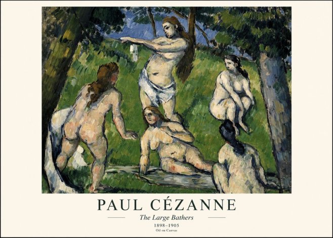 Paul Cézanne The Large Bathers III No1 - Plakát