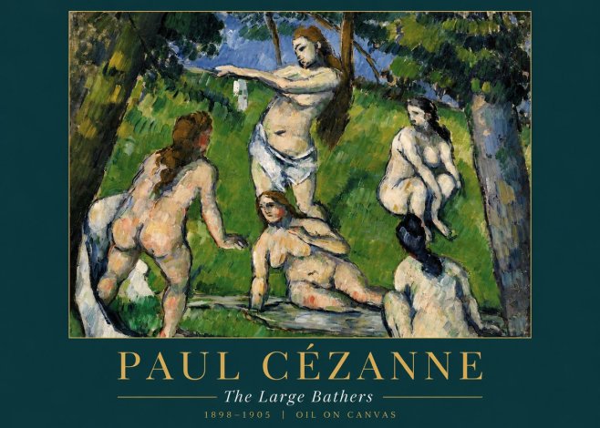 Paul Cézanne The Large Bathers III No3 - Plakát