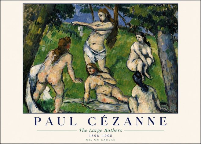 Paul Cézanne The Large Bathers III No4 - Plakát