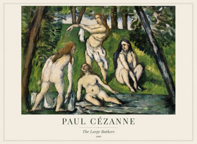 Paul Cézanne The Large Bathers IV No1 - Plakát