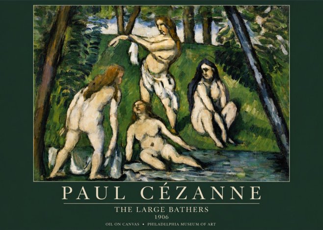 Paul Cézanne The Large Bathers IV No4 - Plakát