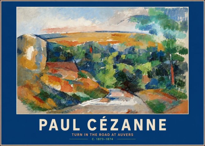 Paul Cézanne The Road from Le Tholonet No5 - Plakát