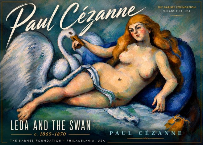 Paul Cézanne Leda and the Swan No6 - Plakát