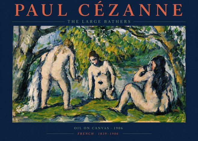 Paul Cézanne The Large Bathers V No4 - Plakát