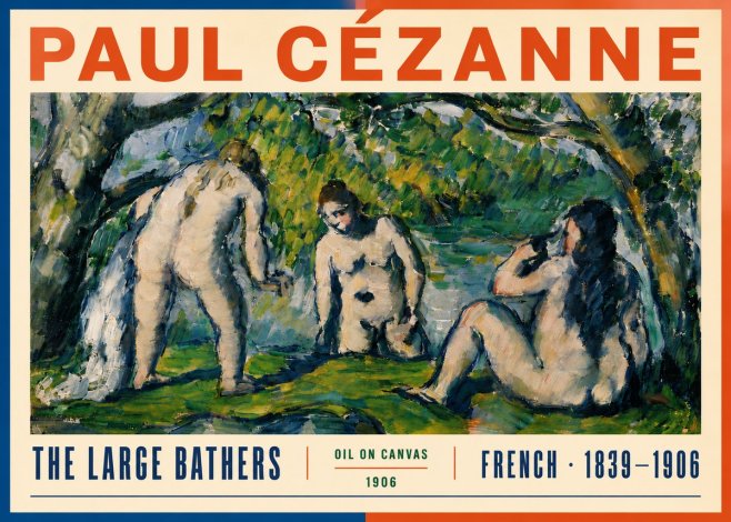 Paul Cézanne The Large Bathers V No6 - Plakát