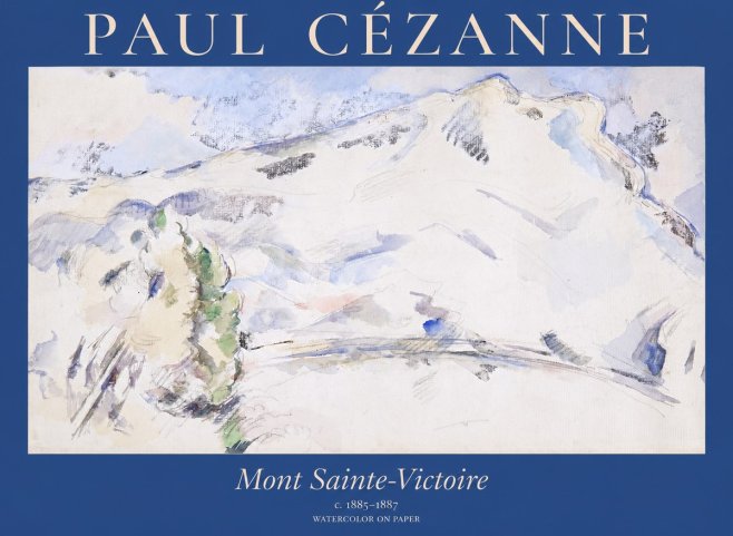 Paul Cézanne Mont Sainte-victoire No1 - Plakát