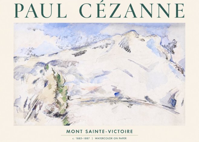 Paul Cézanne Mont Sainte-victoire No2 - Plakát