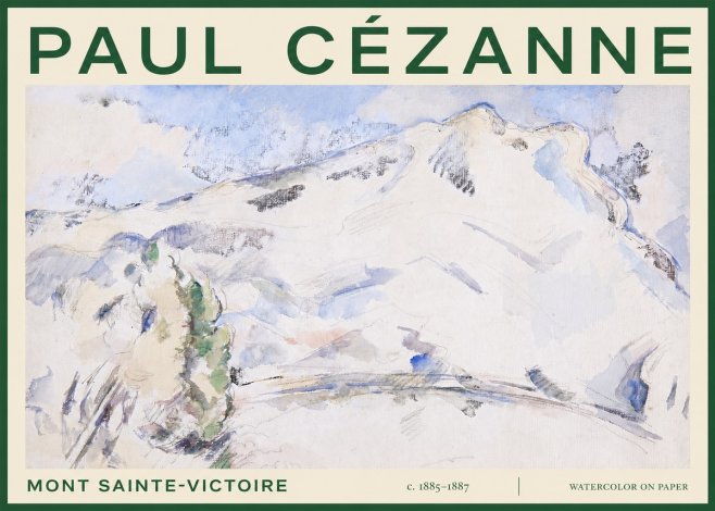Paul Cézanne Mont Sainte-victoire No3 - Plakát