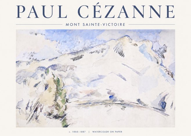 Paul Cézanne Mont Sainte-victoire No6 - Plakát