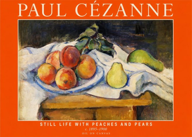 Paul Cézanne Still Life with Peaches and Pears No2 - Plakát