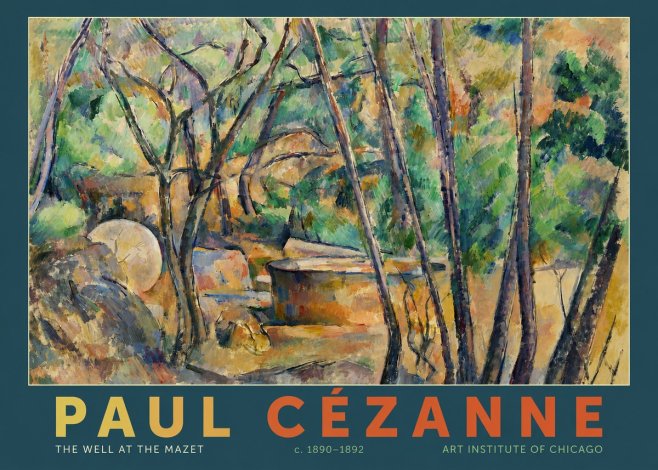 Paul Cézanne The Well at the Mazet No2 - Plakát