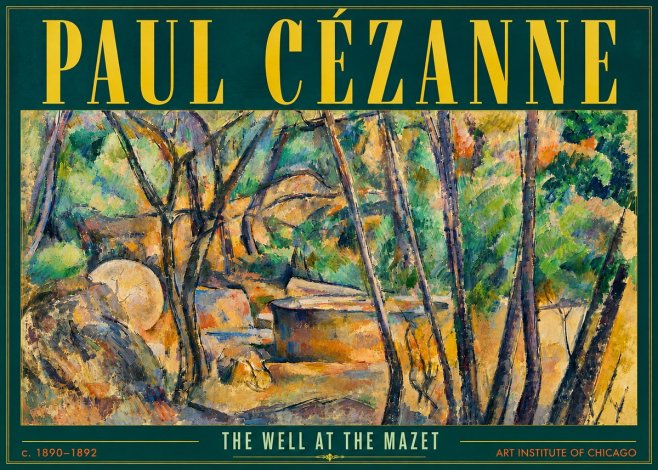 Paul Cézanne The Well at the Mazet No5 - Plakát