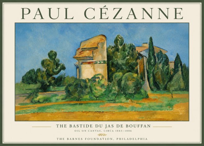 Paul Cézanne The Bastide Du Jas De Bouffan No6 - Plakát