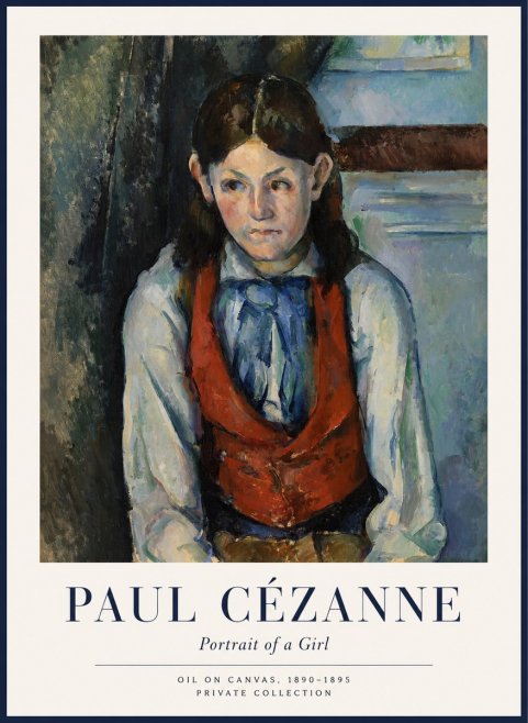 Paul Cézanne Portrait of a Girl No1 - Plakát