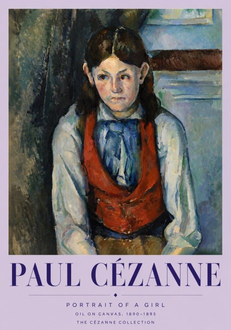 Paul Cézanne Portrait of a Girl No3 - Plakát