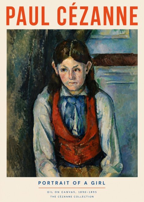 Paul Cézanne Portrait of a Girl No4 - Plakát