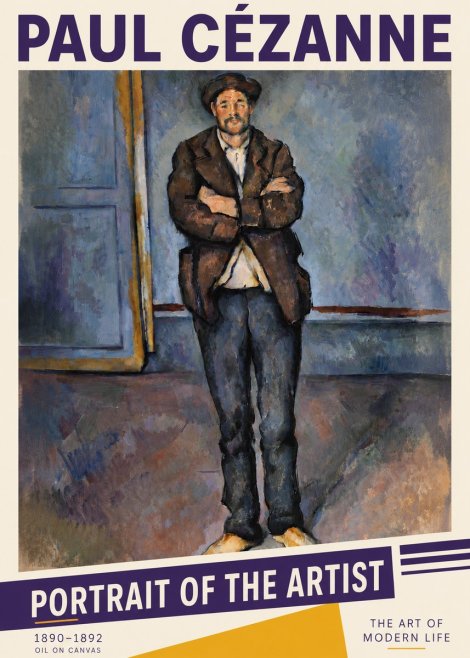 Paul Cézanne Portrait of the Artist II No6 - Plakát