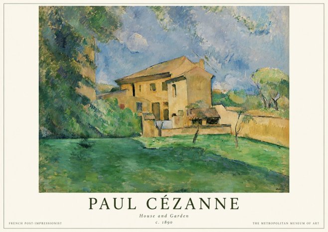 Paul Cézanne House and Garden No1 - Plakát