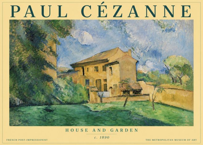 Paul Cézanne House and Garden No4 - Plakát