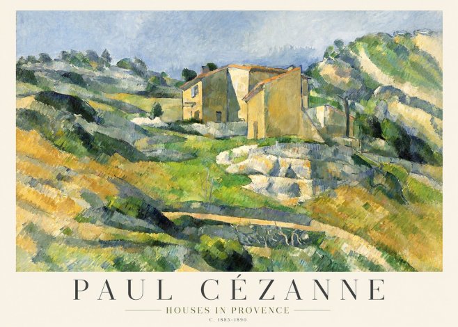 Paul Cézanne Houses in Provence No1 - Plakát
