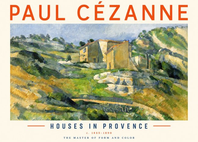 Paul Cézanne Houses in Provence No3 - Plakát