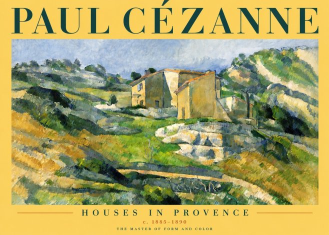 Paul Cézanne Houses in Provence No4 - Plakát