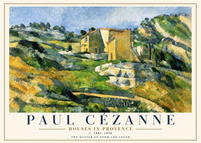 Paul Cézanne Houses in Provence No5 - Plakát